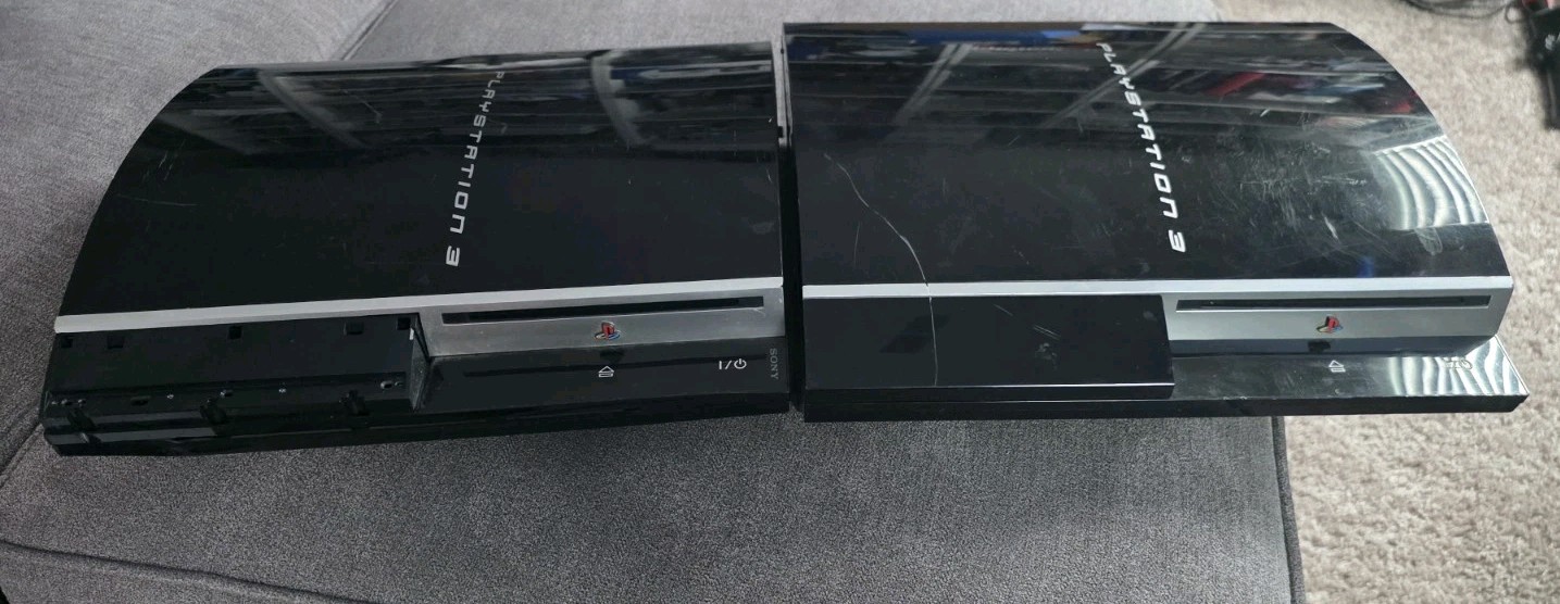 2x Sony PlayStation 3 PS3 Fat For Parts Read Description