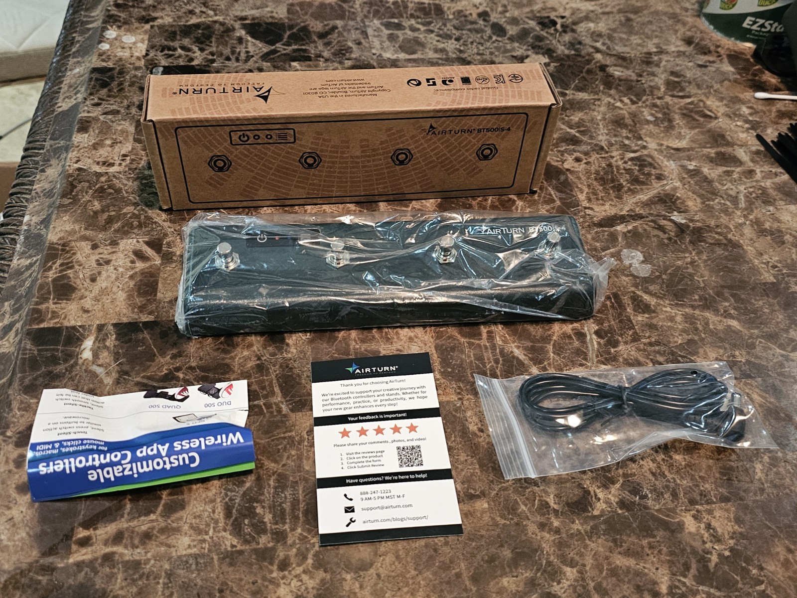 NEW AirTurn BT500 S-4 Bluetooth Foot Controller Bluetooth IOS ANDROID MAC