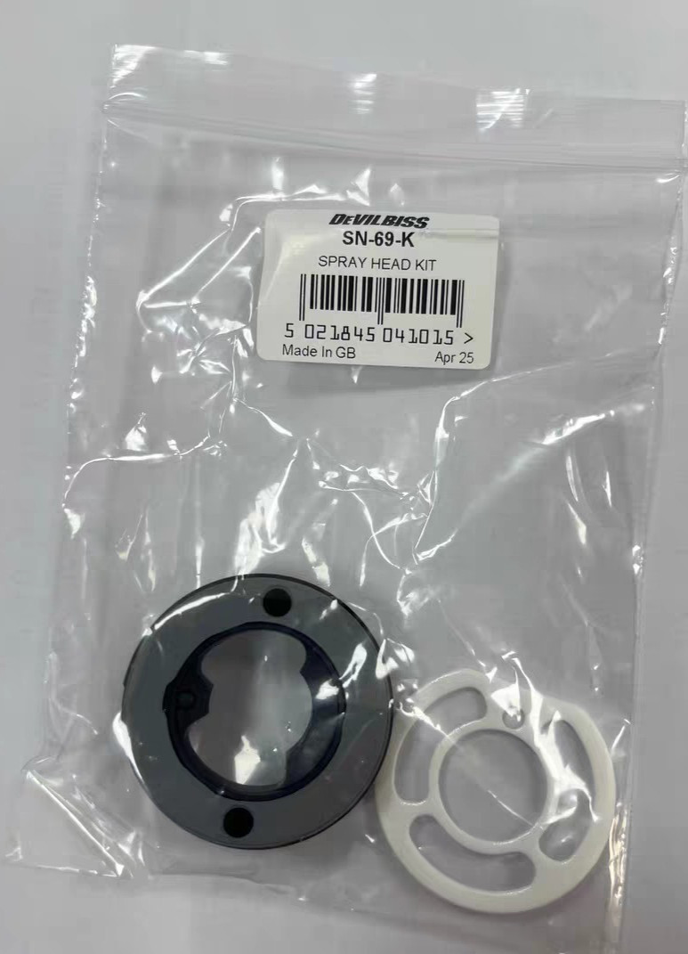 DevilBiss SN-69-K Spray Head Kit with Seal for Gti Pro/Gti ProLite/ProLite, etc