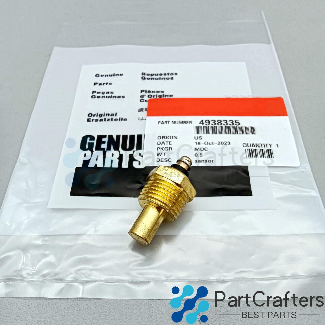 Genuine OEM Temperature Sensor 4938335 fits for Cummins Engine 4BT 6BT