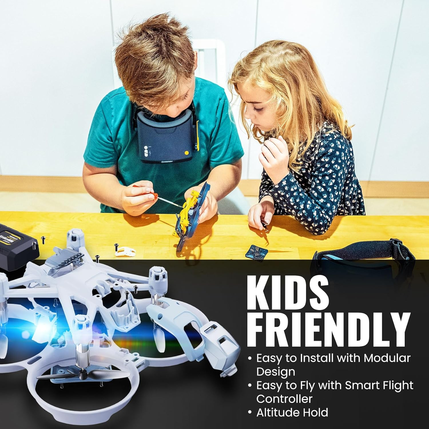 Firefly EX Tiny Drones for Kids, Mini Micro Nano Indoor RC Quadcopter for Age 10