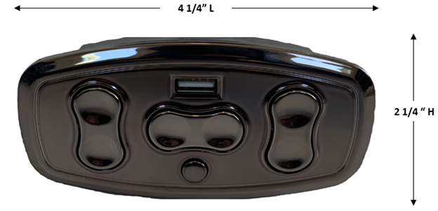 Mulin Electric Switch -MLSK63-A1 Left (L) 7 Button Power Recliner Switch + USB