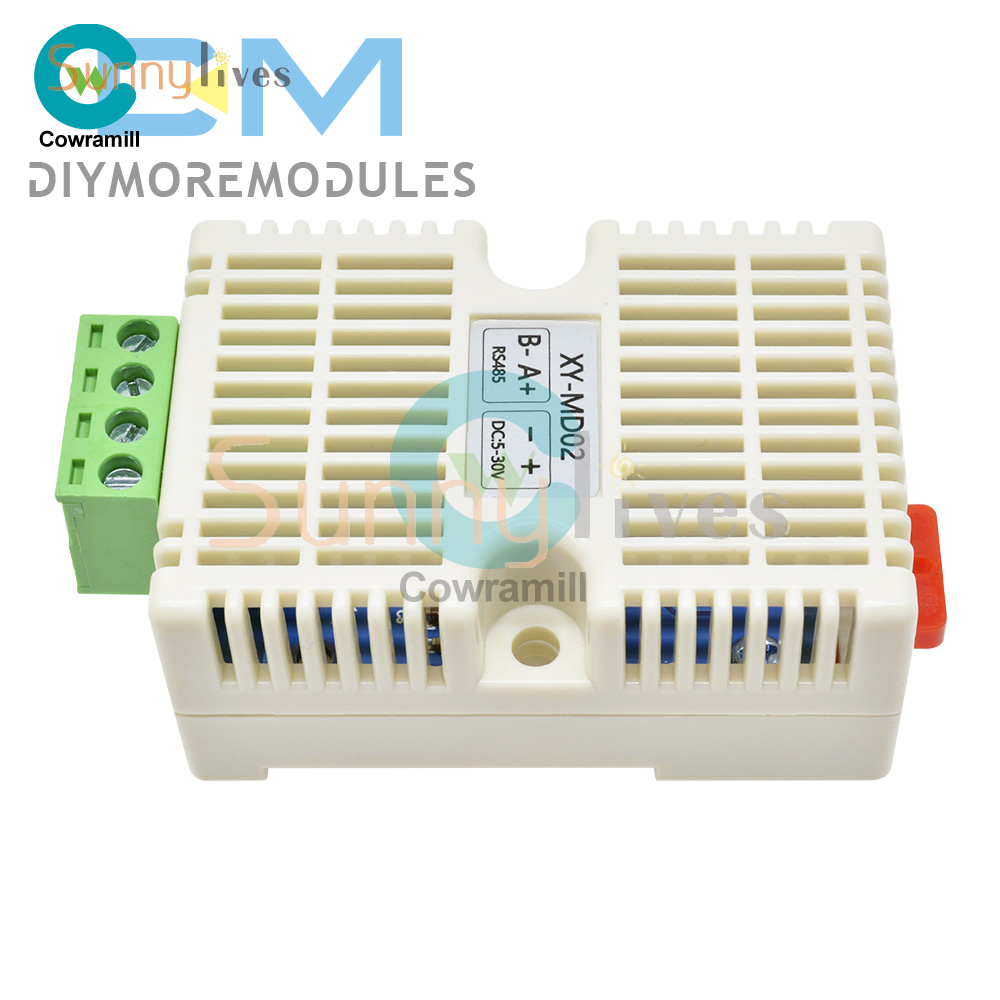 Temperature Humidity Transmitter Modbus SHT20 Sensor DC 5-30V RS485 Interface US