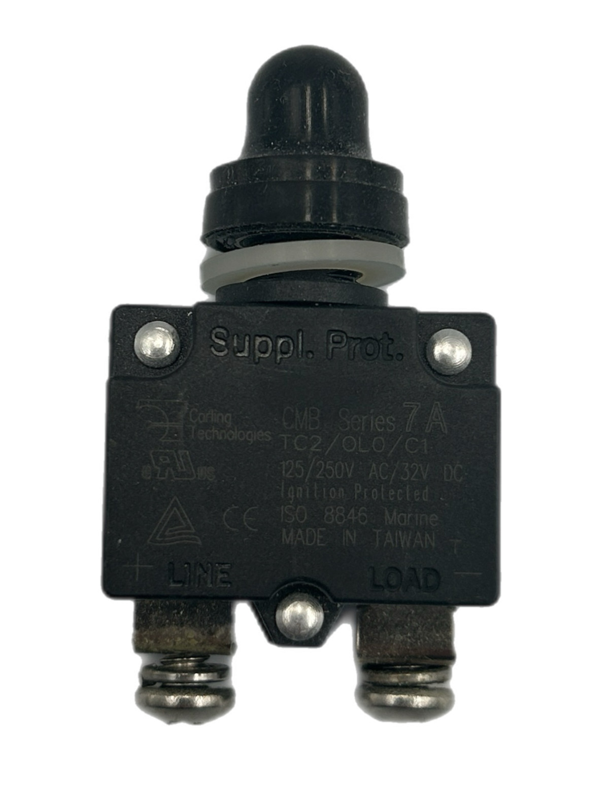 Carling 7 AMP 7A 125/250V AC/32V DC CMB Series Push Reset Breaker ISO 8846