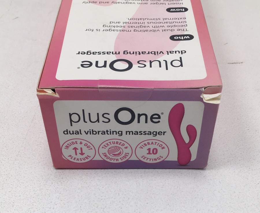 plusOne Waterproof and Rechargeable Dual Rabbit Vibrator Pink