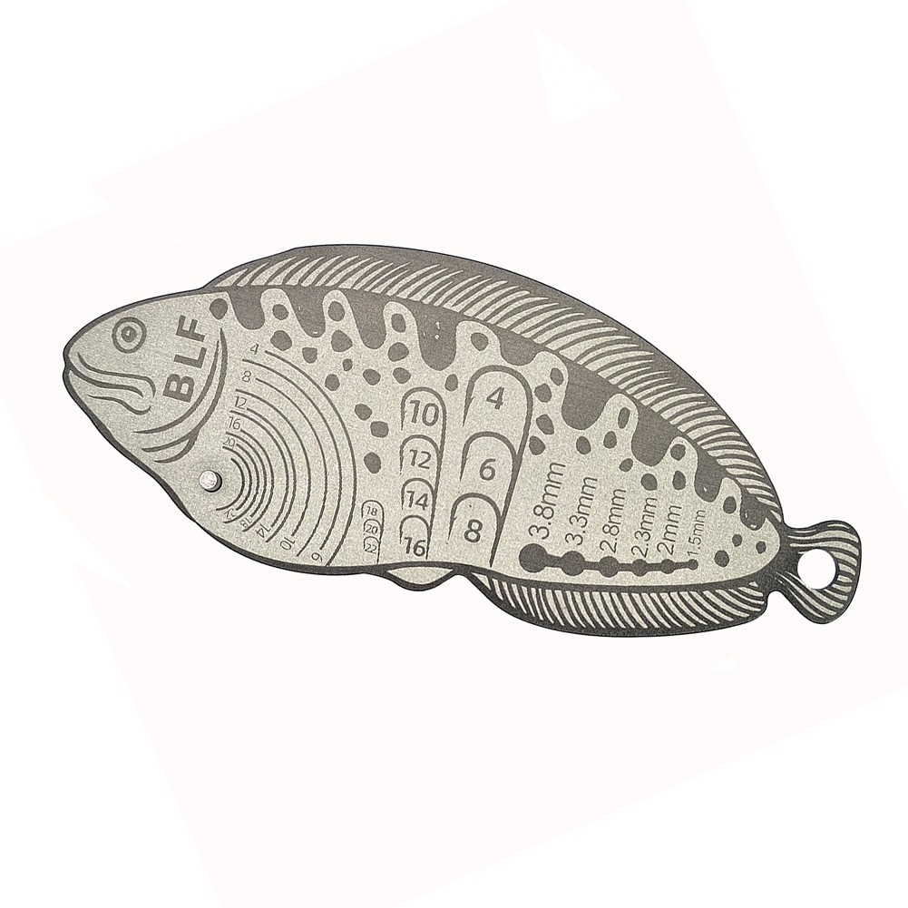 Feather Measurer Gauge Measuring 105*42*2.8mm 1pc 4.1*1.7*0.11in Aluminum Alloy