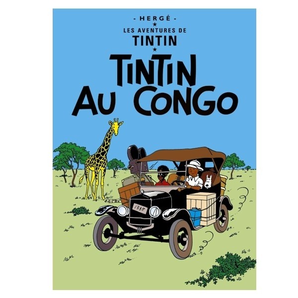Postcard Tintin Album: Tintin in Congo 30070 (10x15cm)