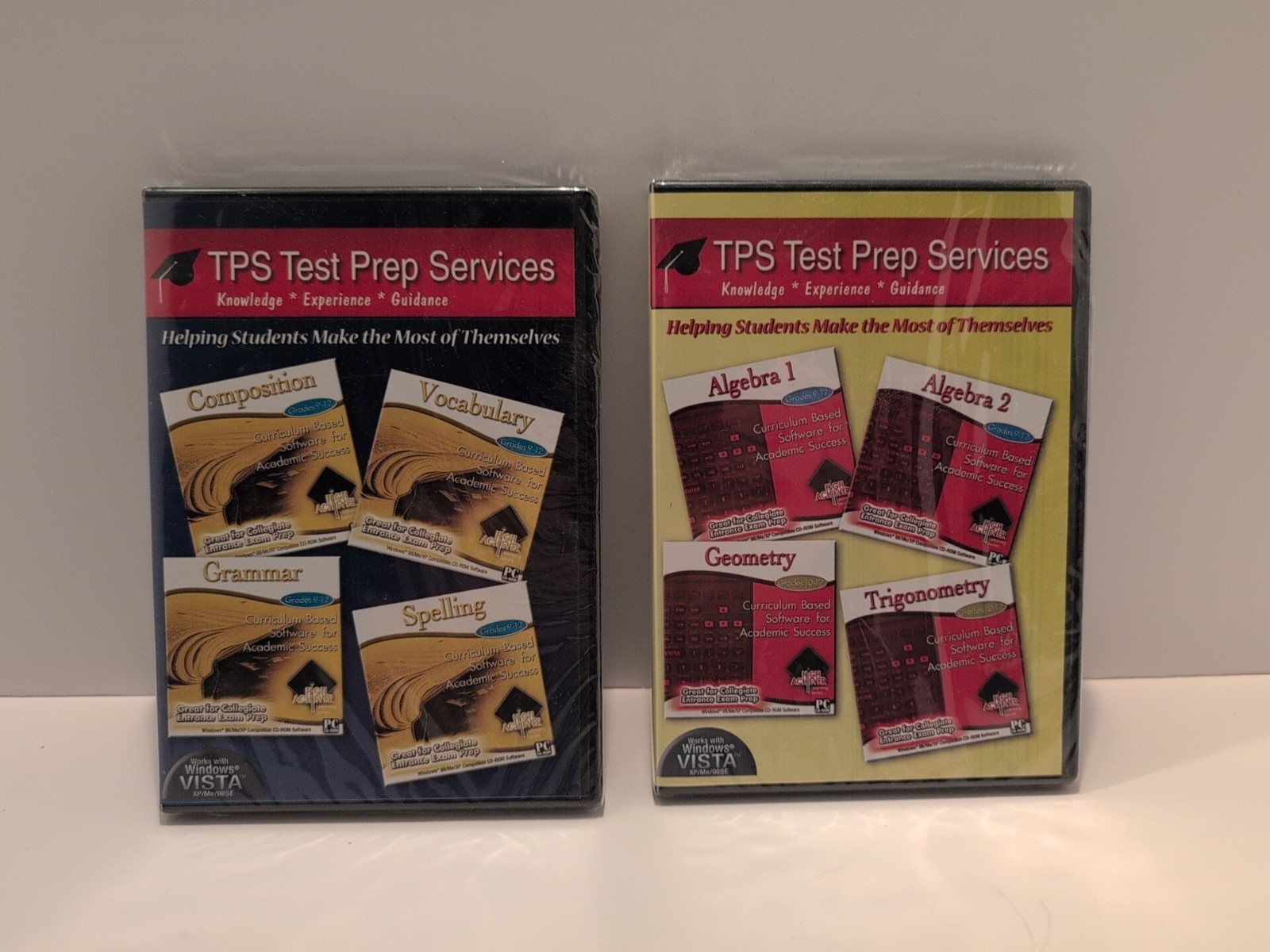 TPS Test Prep Services (Algebra 1, 2) (Geometry) (Trigonometry) Sealed / CD-ROM