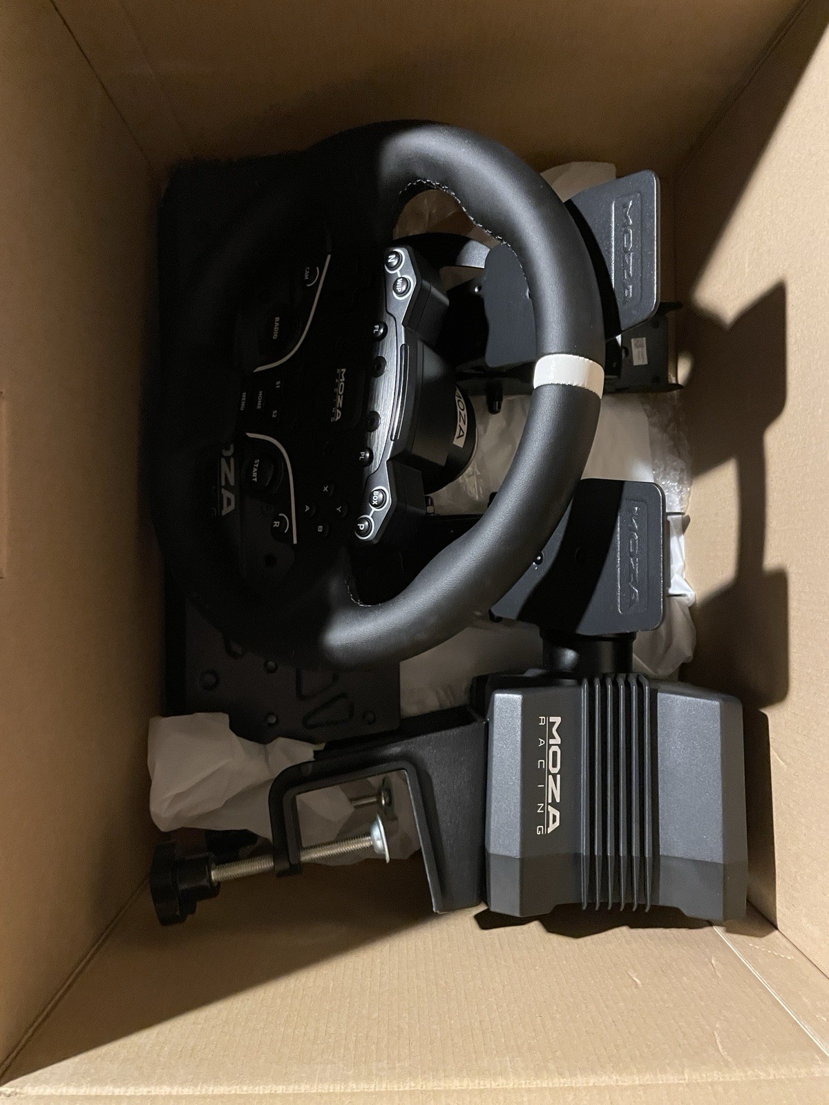 MOZA Racing R5 Racing Simulator bundle w/ brake upgrade