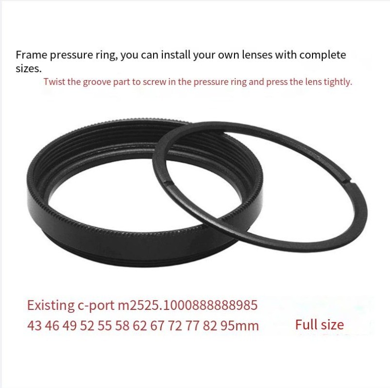 Multi-Size Metal Filter Holder M58~M105mm DIY Mount Ring for Camera Lens Filter