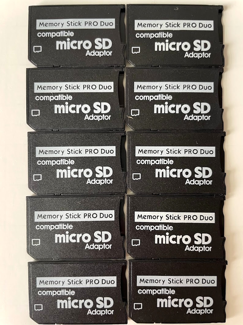 20 Cards FOR SONY PSP Series MicroSD SDHC TF to Memory Stick Pro Duo PSP Adapter