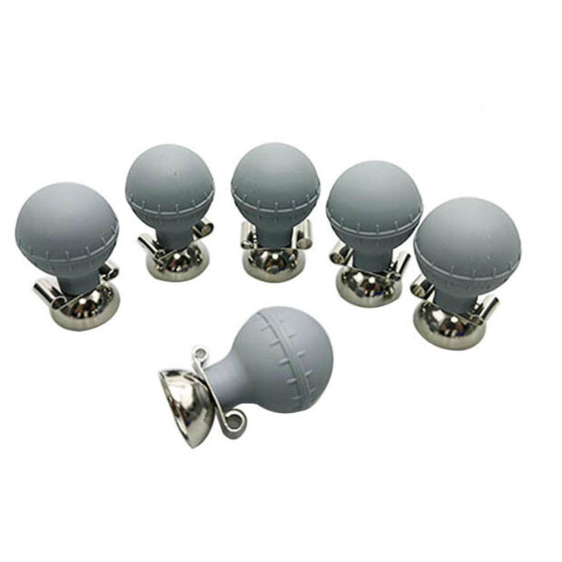 Medical EKG Chest Electrode 3mm/4mm Bifunctional Suction Electrode ECG Bulb
