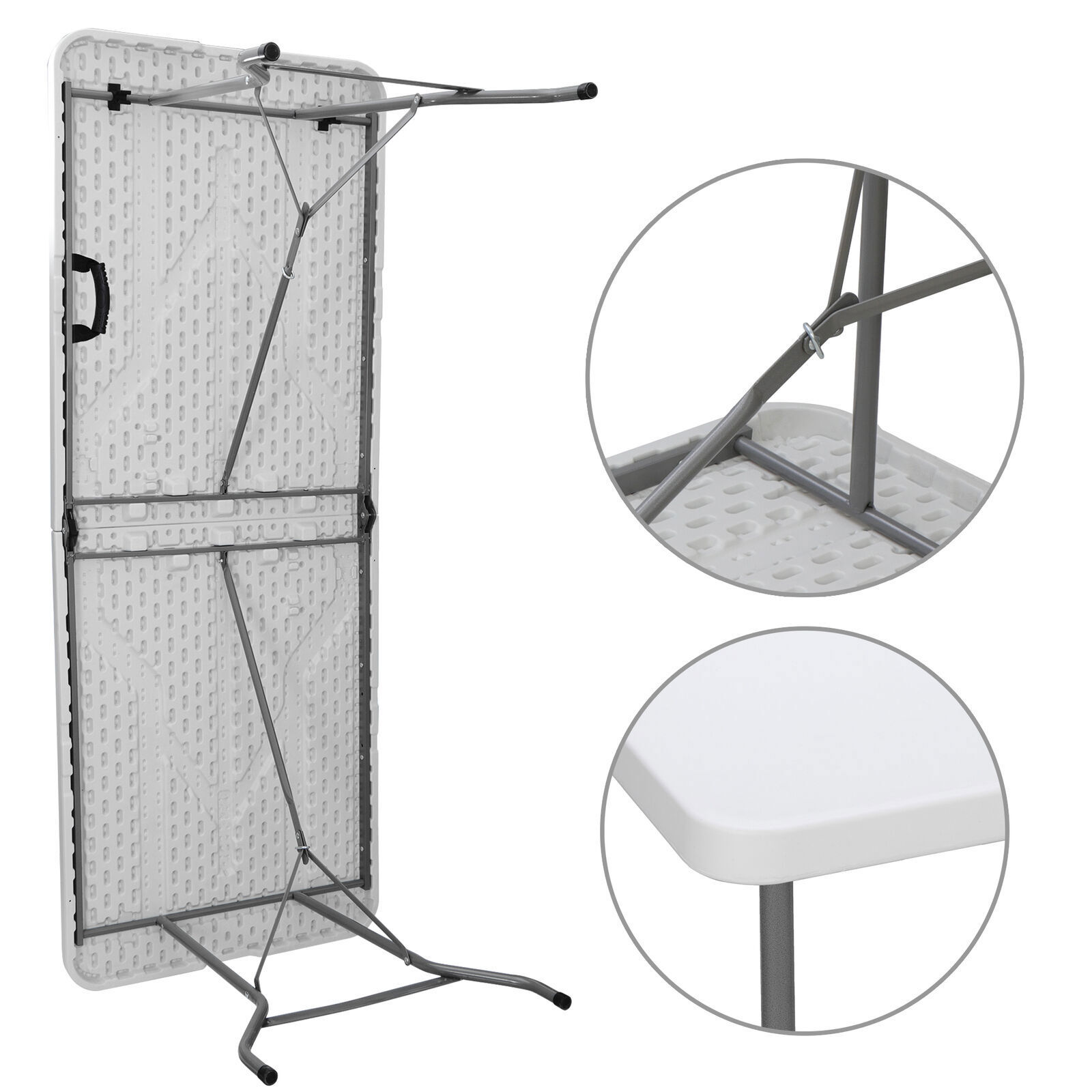 2PCS 6ft Folding Table Portable Indoor Outdoor Picnic Party Camping Tables