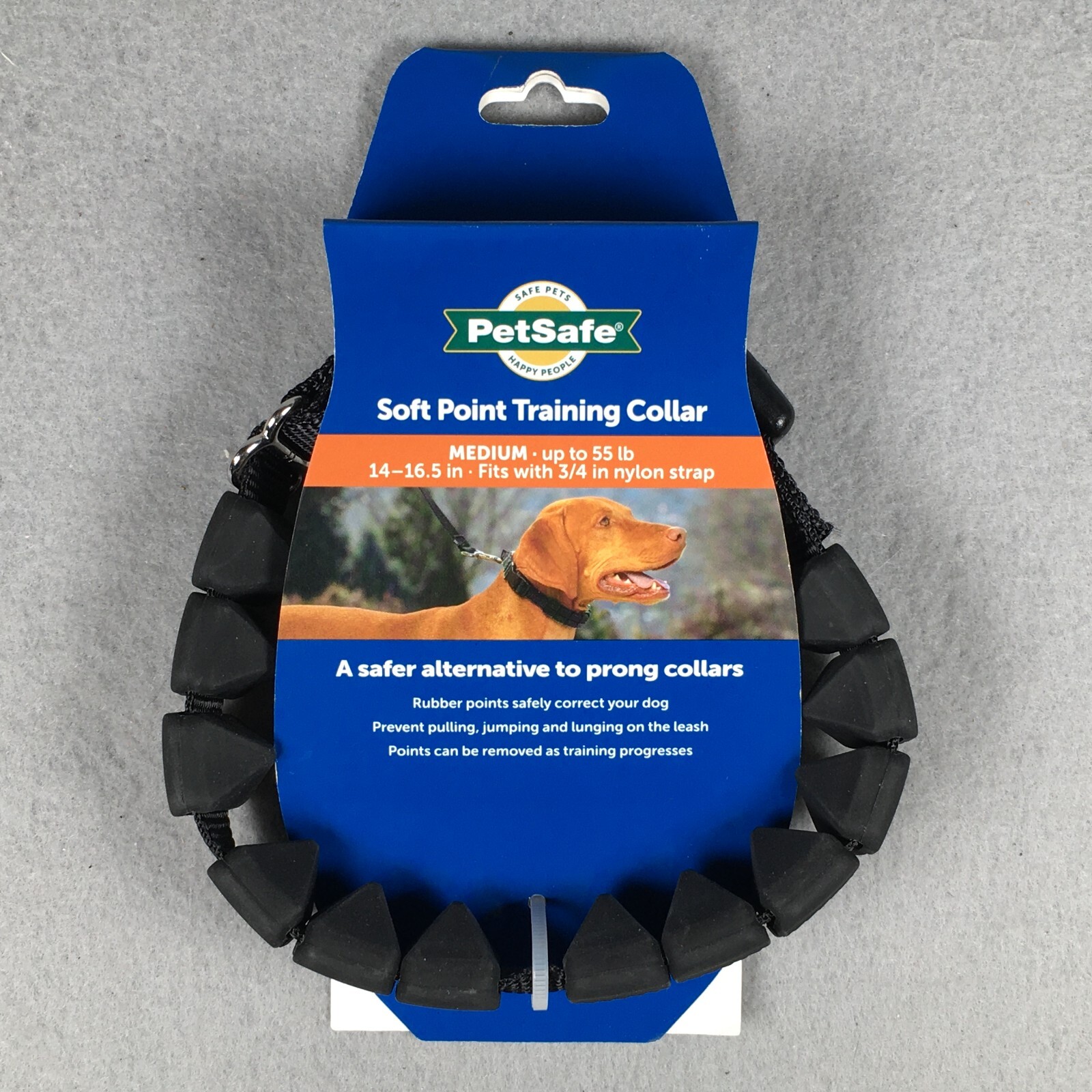 PetSafe Soft Point Training Collar for Dogs Up to 55 lbs Black Rubber Points Med
