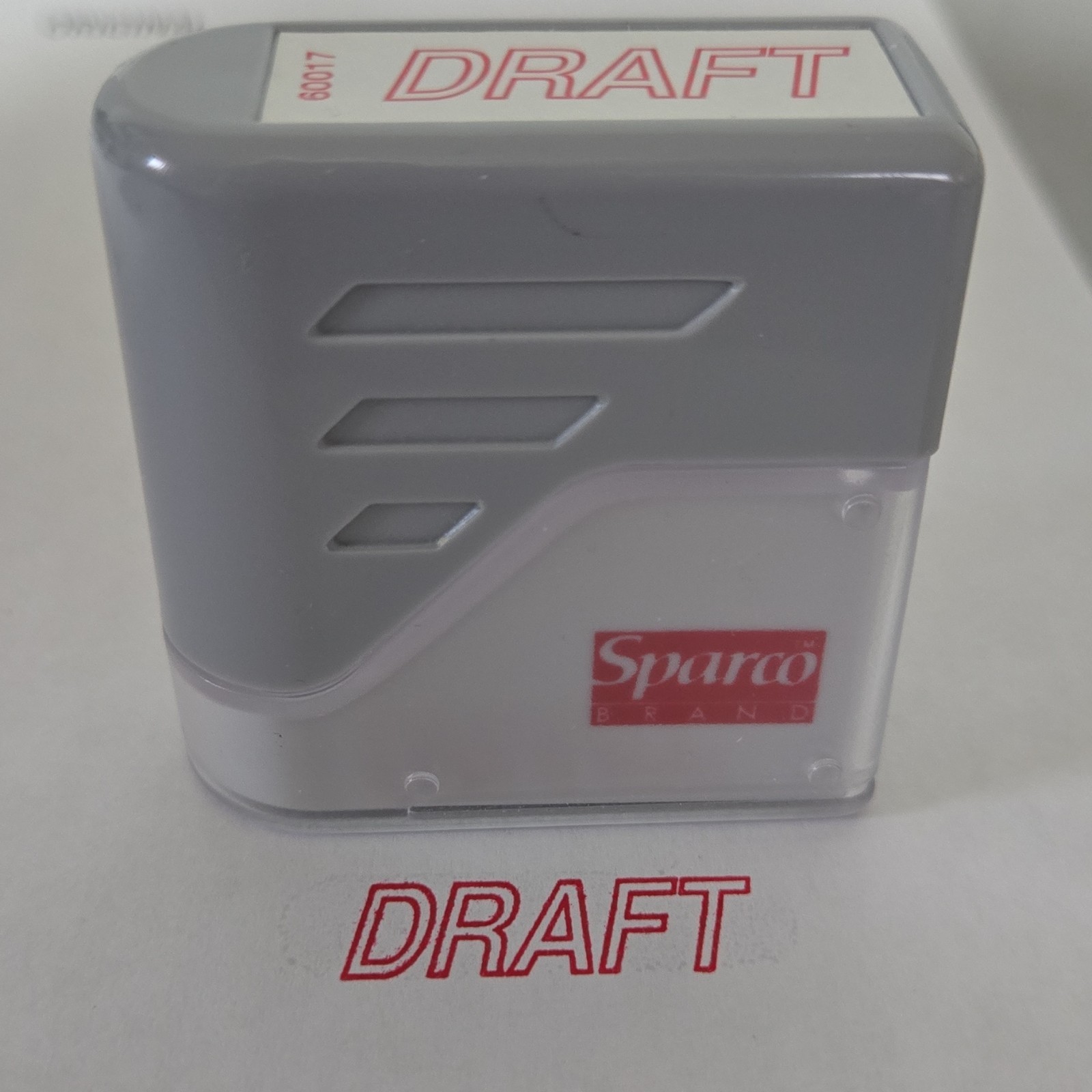 Sparco DRAFT Title Self-Inking Stamp Model 60017 Office Stamp