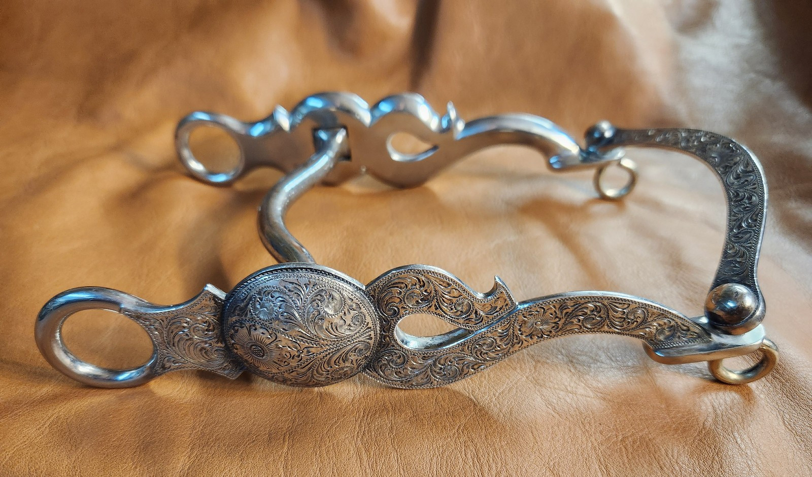 Western Sterling Silver Low Port Curb Bit