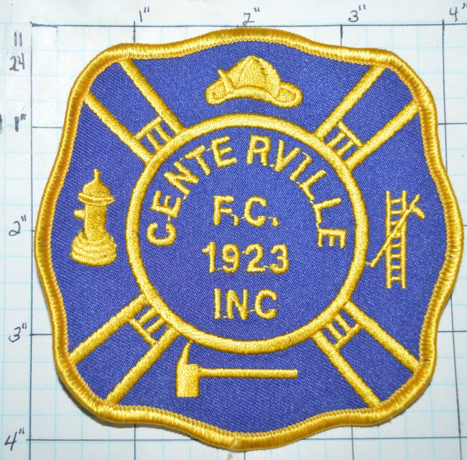NEW YORK, CENTERVILLE F.C. FIRE COMPANY INC PATCH
