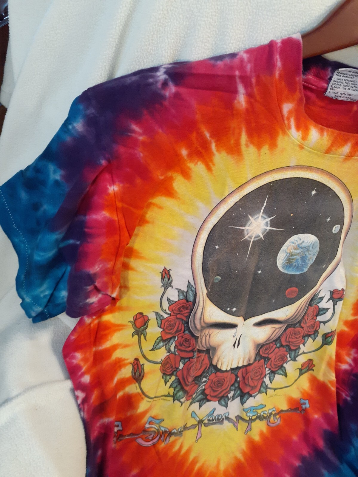 1992 GRATEFUL DEAD SPACE YOUR FACE T-Shirt by Liquid Blue Sz Large
