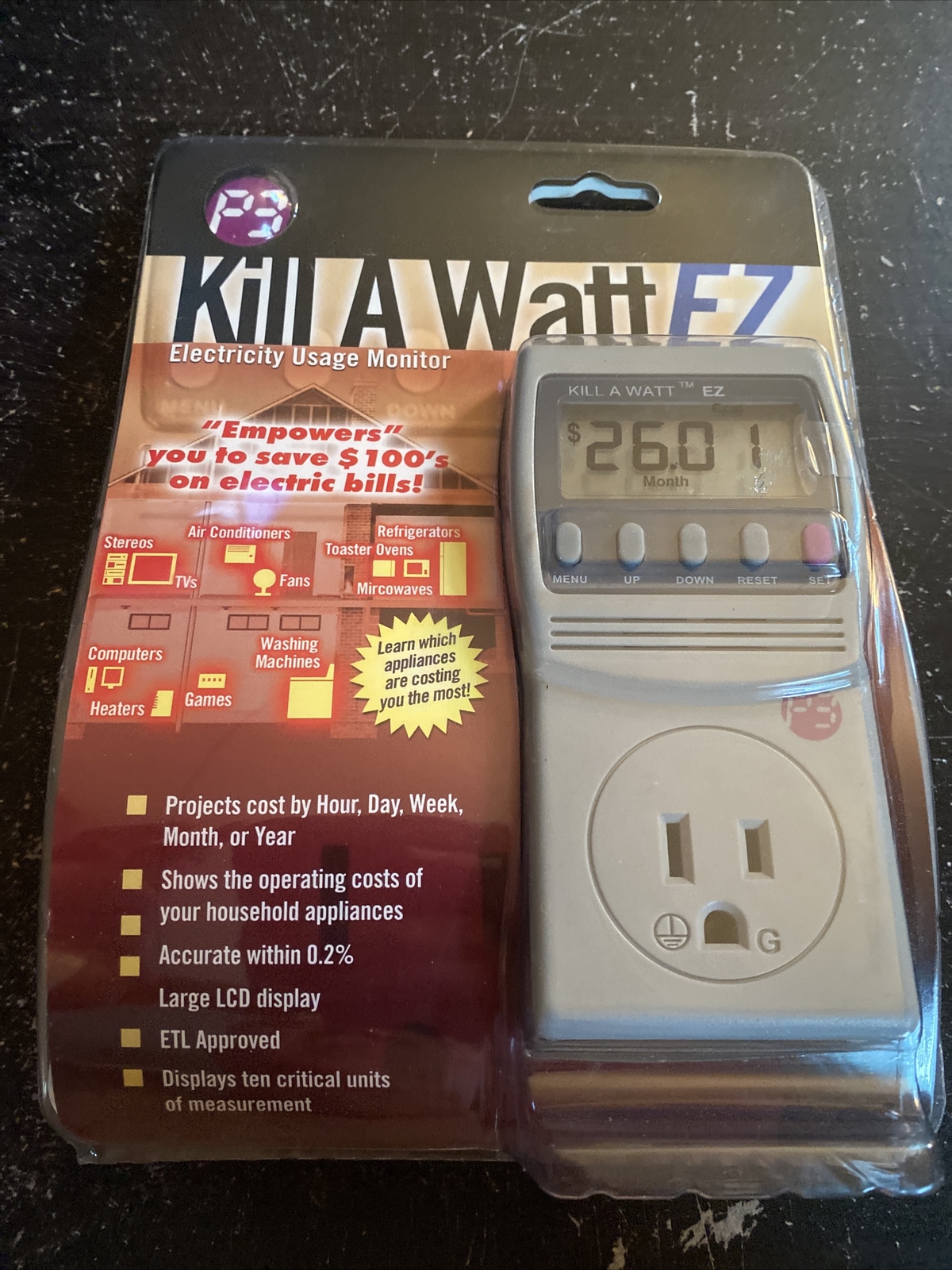 P3 International Kill A Watt EZ Electricity Usage Monitor Model P4460