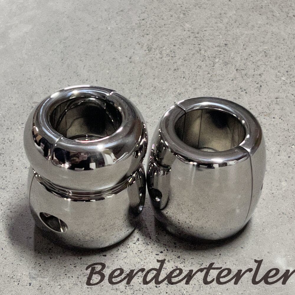 Magnetic Ball Stretcher Scrotum Penis Rings Weight Heavy Duty Stainless Steel