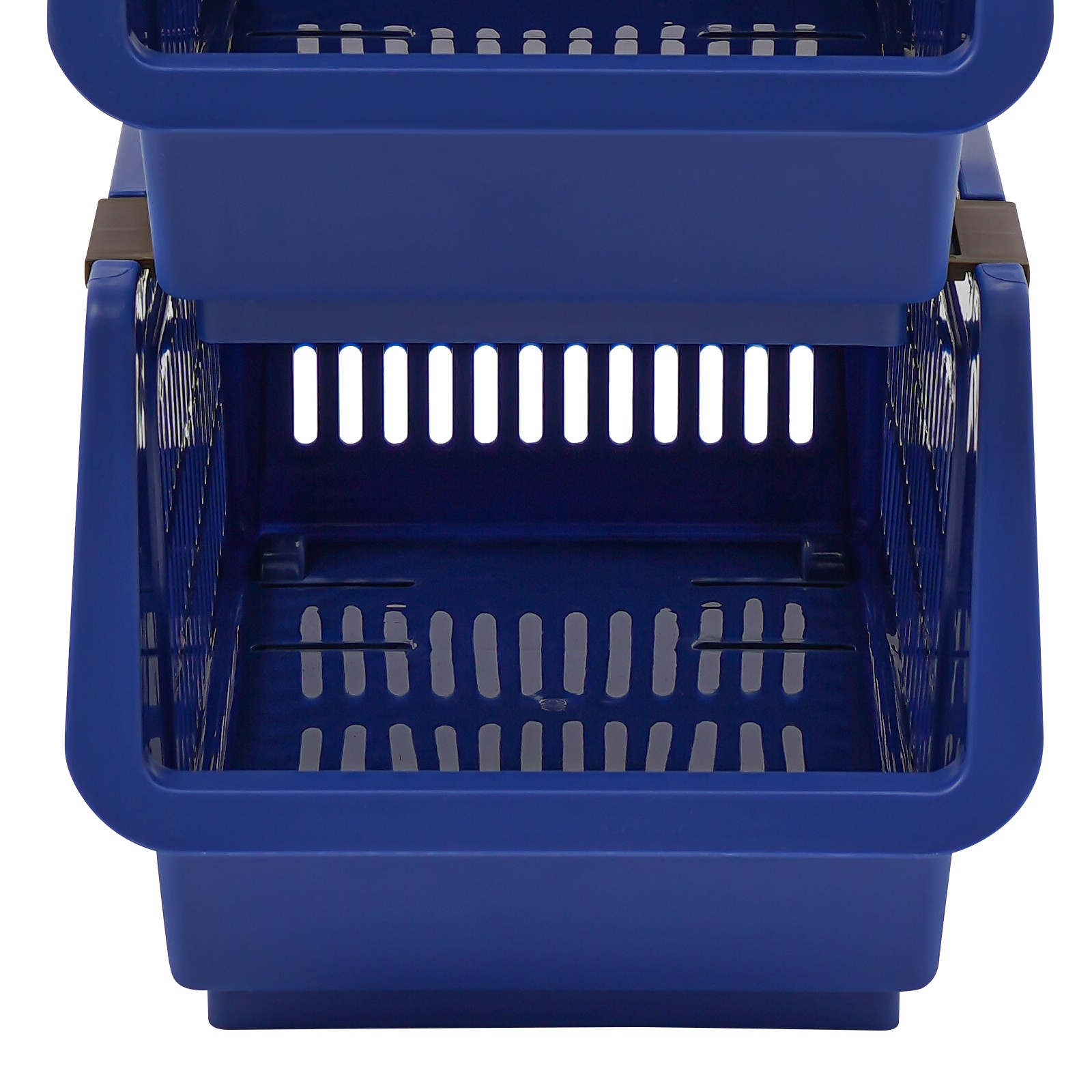 4 PCS Stacking Storage Baskets, PP Plastic Stackable Organizer Bins 76x34x24cm