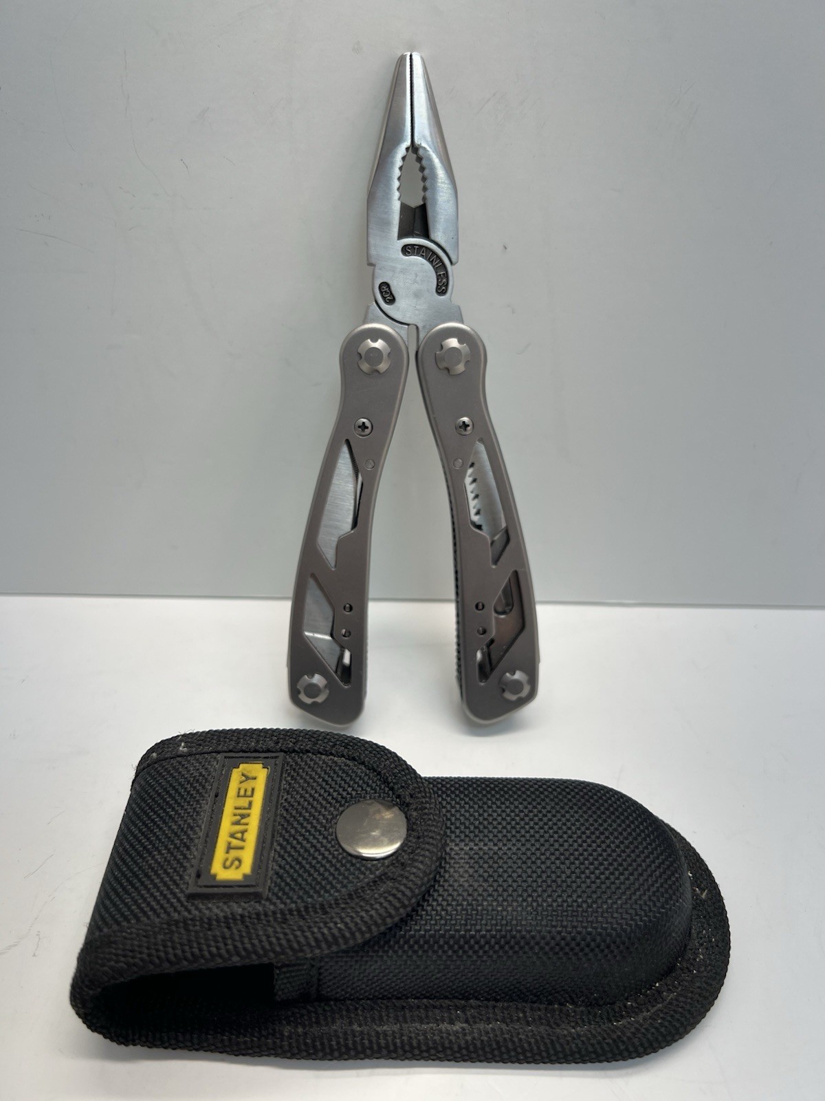 Stanley Multitool Stainless Knife Pliers 2CR With Sheath 9 Tool Functions