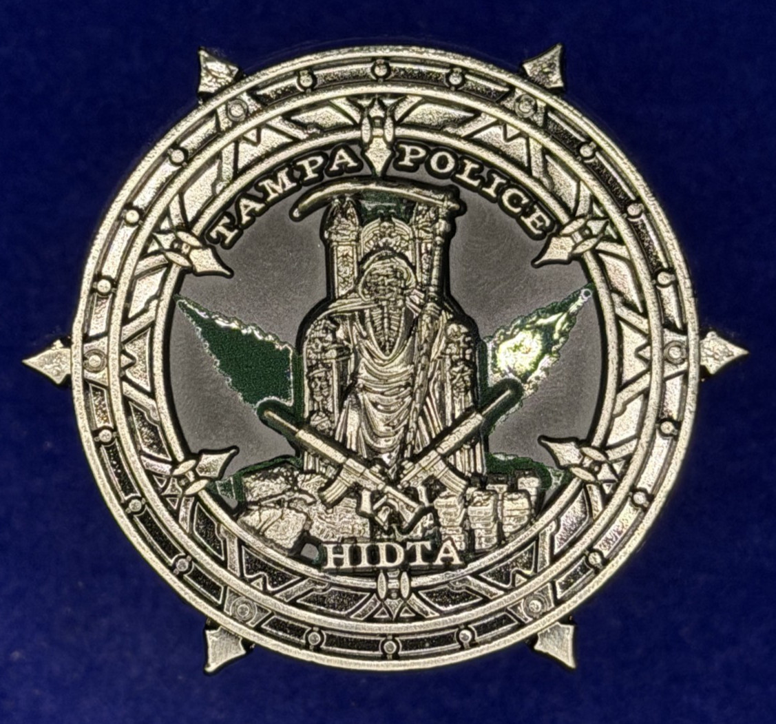 🔥 Sought After Tampa Police (TPD) Narcotics HIDTA Challenge Coin