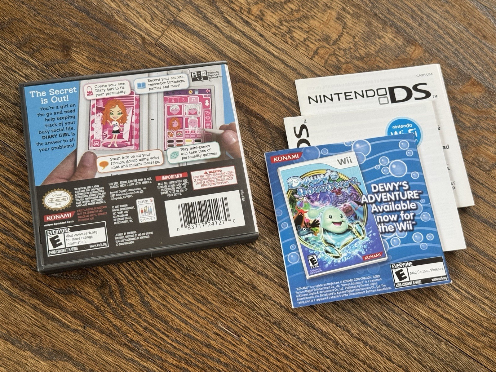 Diary Girl - Nintendo DS / Case ONLY / No GAME / Authentic USA Version