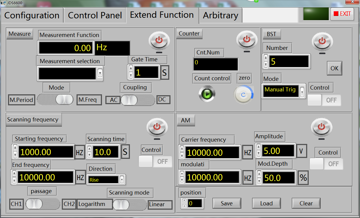 2.4" TFT LCD JDS6600 50MHz 2CH Arbitrary Waveform DDS Signal Generator