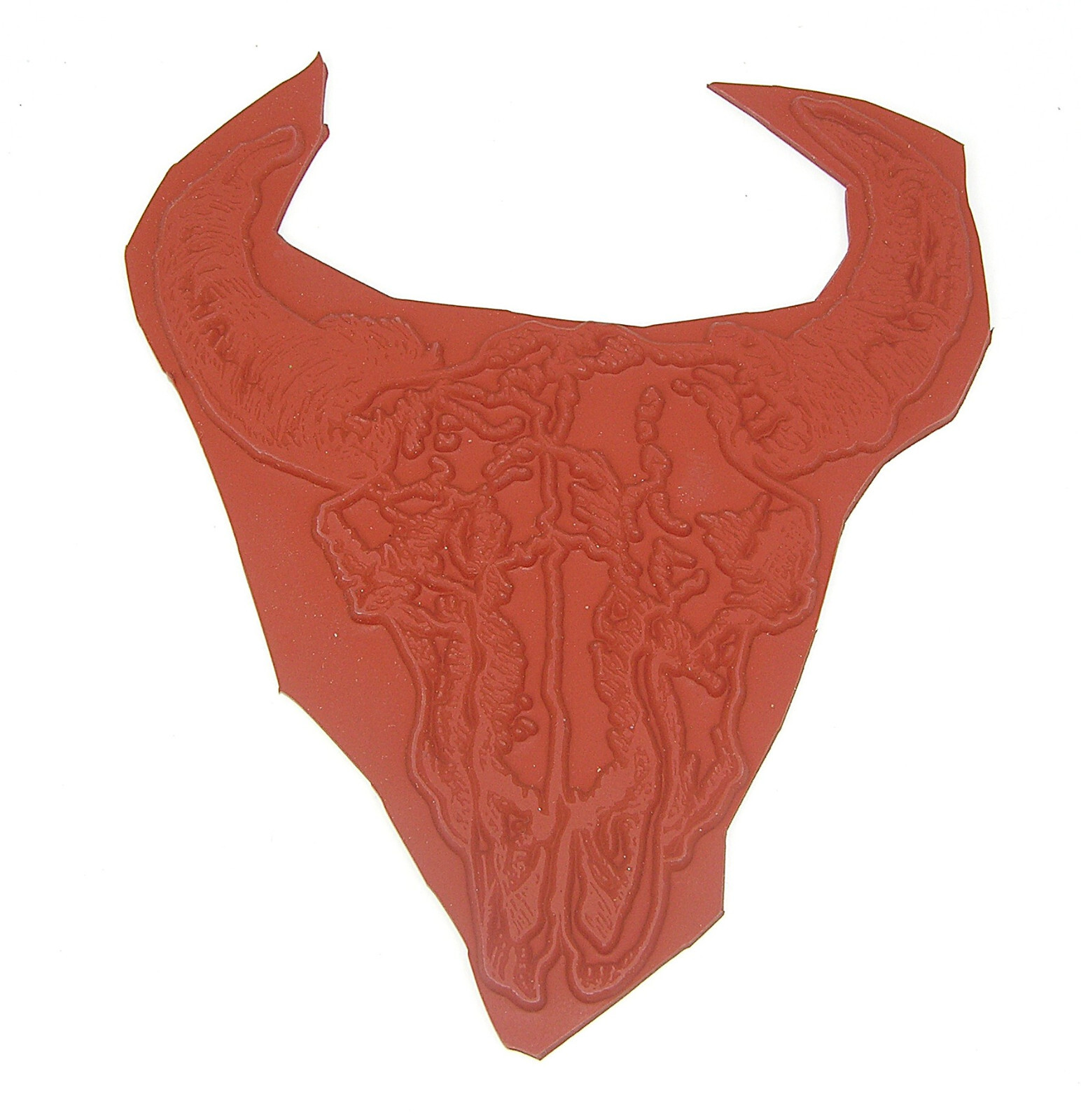 RARE Buffalo Skull Unmounted Rubber Stamp Extremely Detailed
