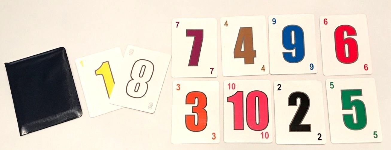 DECEPTEN NUMBER CARDS Mental Magic Trick Prediction Set Deception Packet Flash