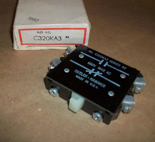 Culter Hammer Auxillary Contact Kit  C320KA3  NEW
