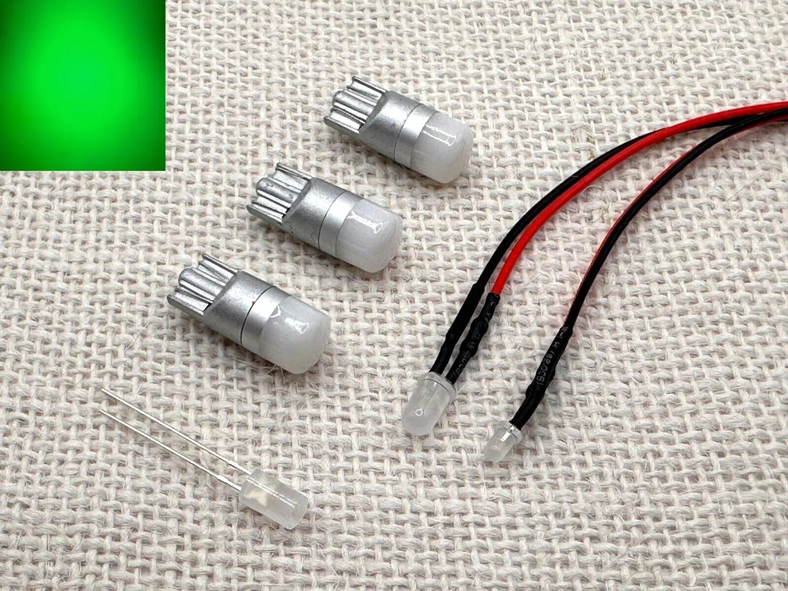 Kenwood KT-5500 KT-6500 KT-7500 replacement LED Lamps bulb lights kit GREEN