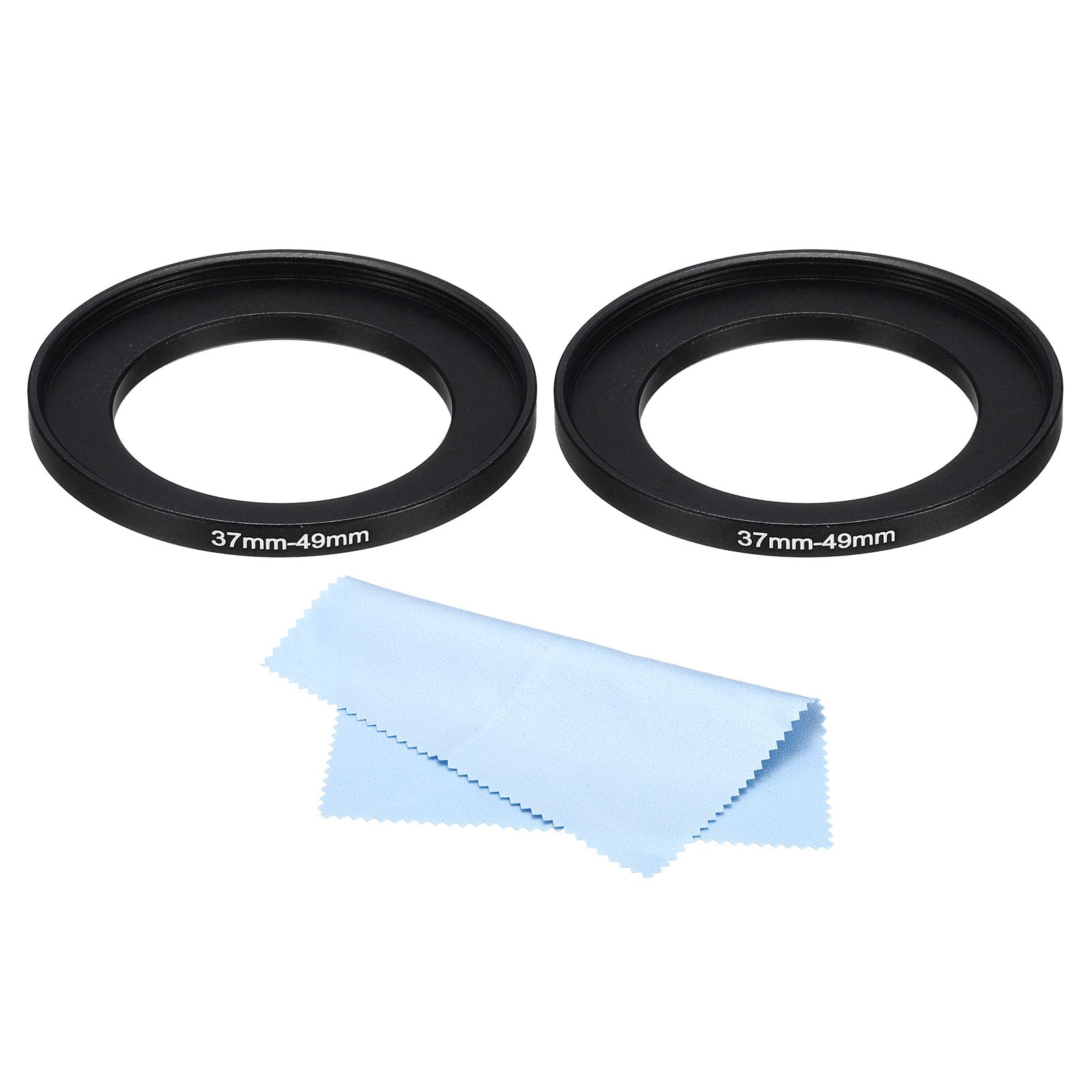 37mm-49mm Step Up Ring Camera Lens Filter Adapter Ring Filter with Cloth