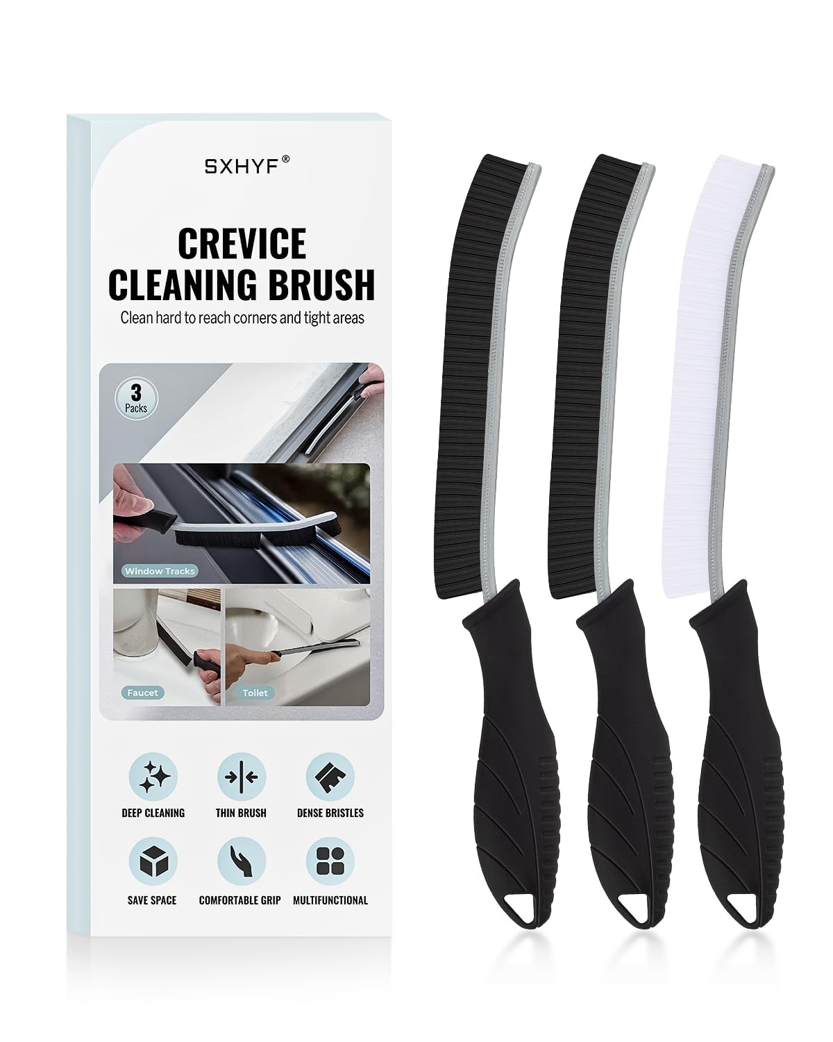 SXhyf Crevice Cleaning Brush Grout Scrub Brush House Cleaning Supplies Gap
