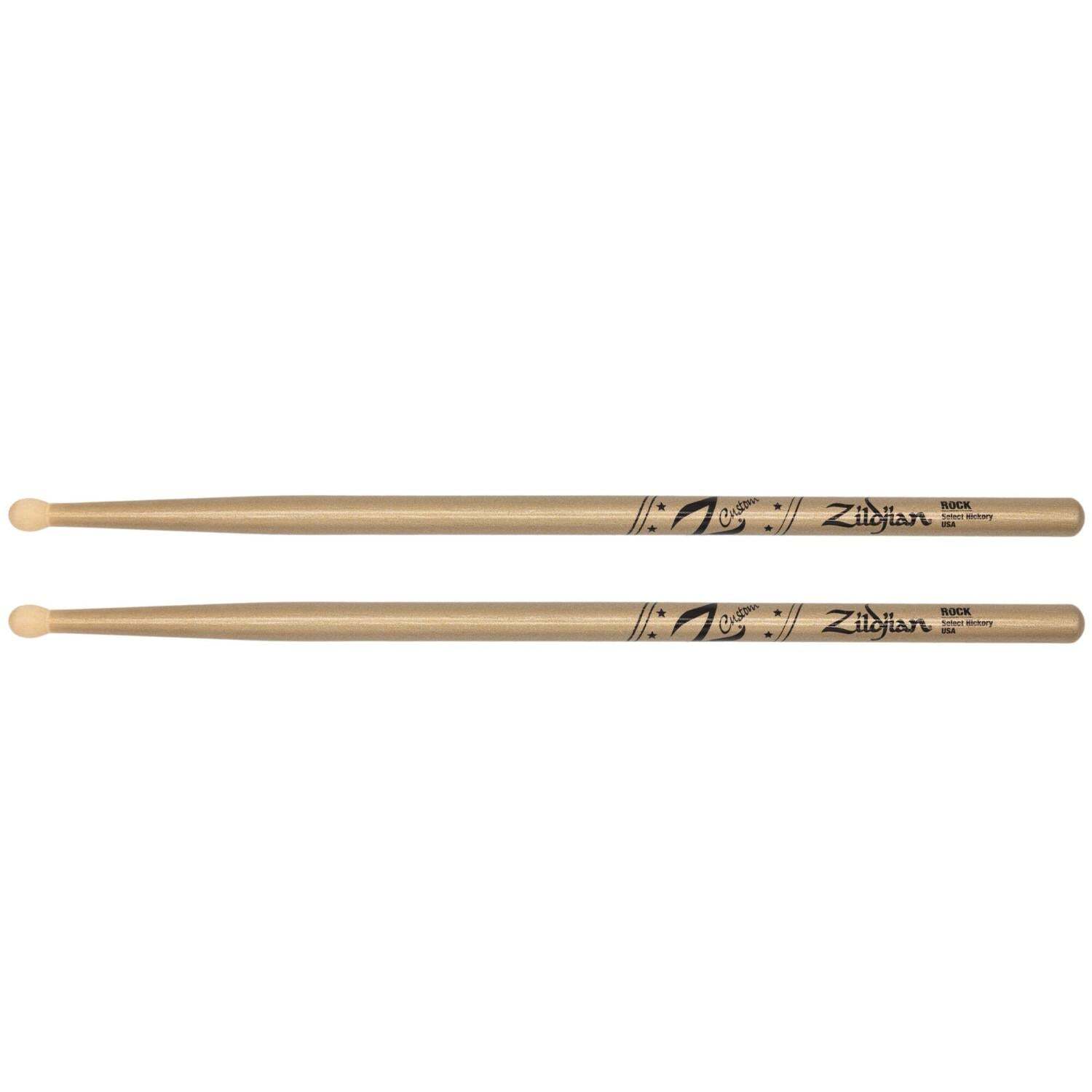 Zildjian Z Custom Limited Edition Drum Sticks ROCK Gold Chroma, Wood Tip