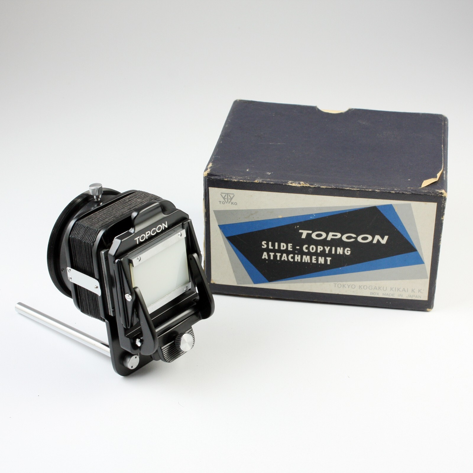 Topcon Slide-Copying Attachment for Topcon Double Rail Bellows Model 3 - In Box