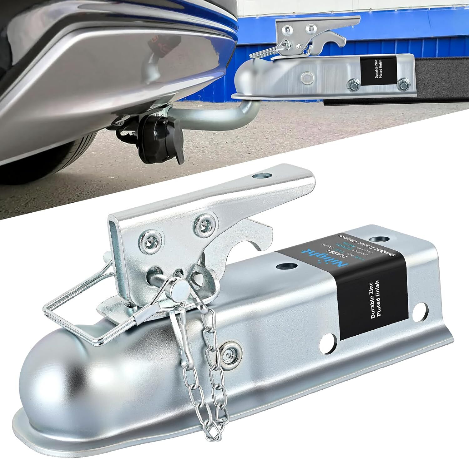 Nilight Straight Trailer Coupler or A-Frame Trailer Coupler 9 types choice