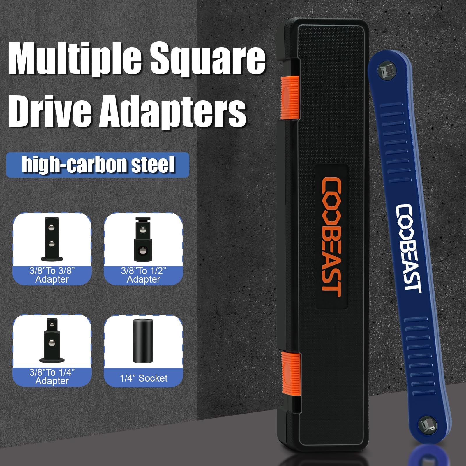coobeast Offset Extension Wrench Impact Ready Socket Wrench Extender Tool wit...