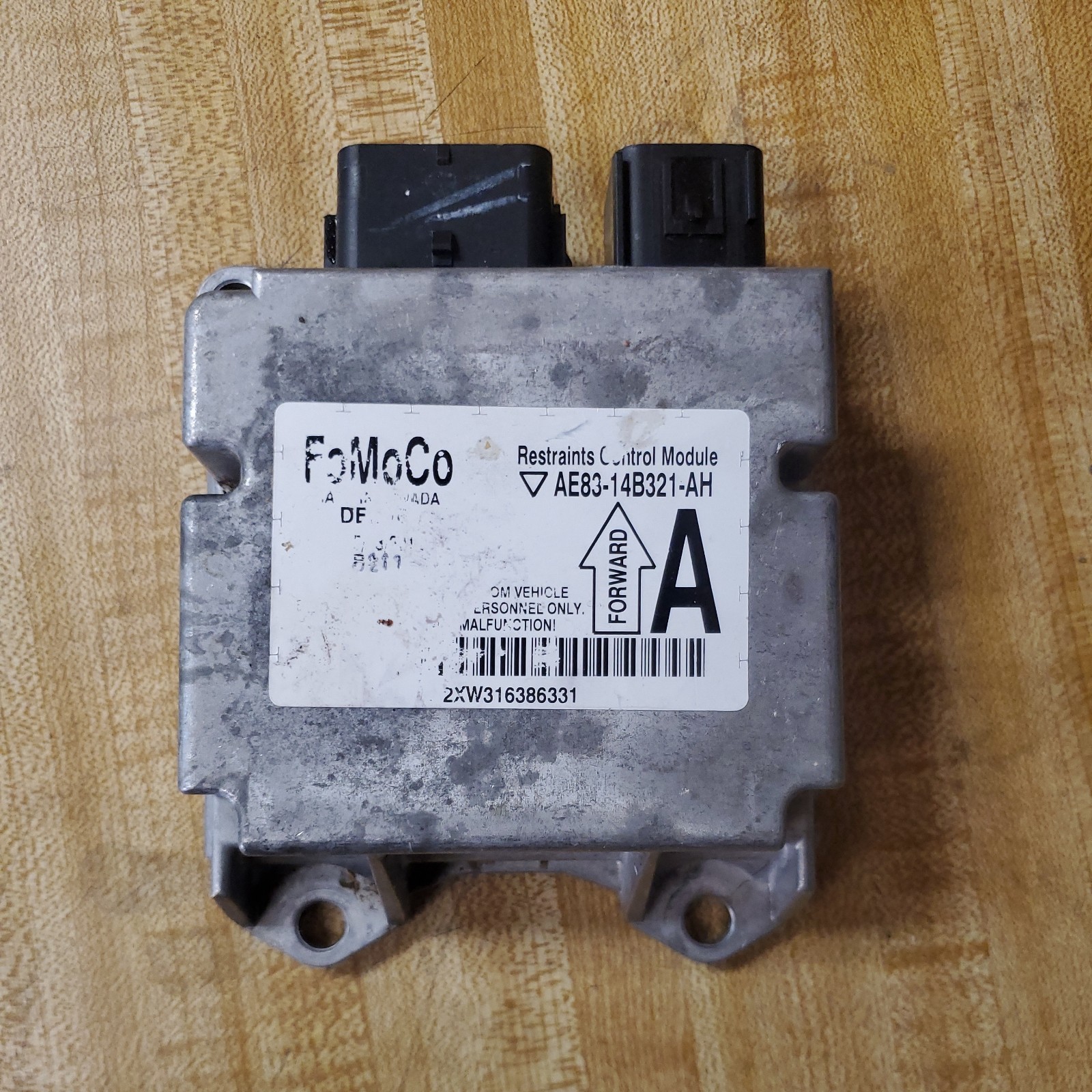 2012 SRS Control Module Fits 11-13 FORD FIESTA AE83-14B321-AH OEM