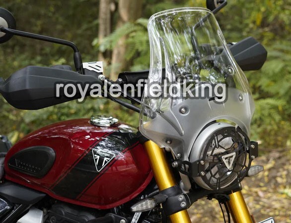 For Triumph Scrambler 400X Carbon Racing Wandered Touring Clear Windshield Kit
