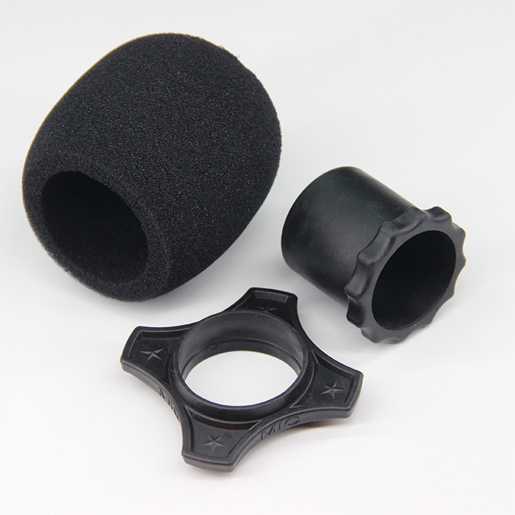 8 Pcs Handheld Microphone Windscreen Sponge Protective Cover Handle