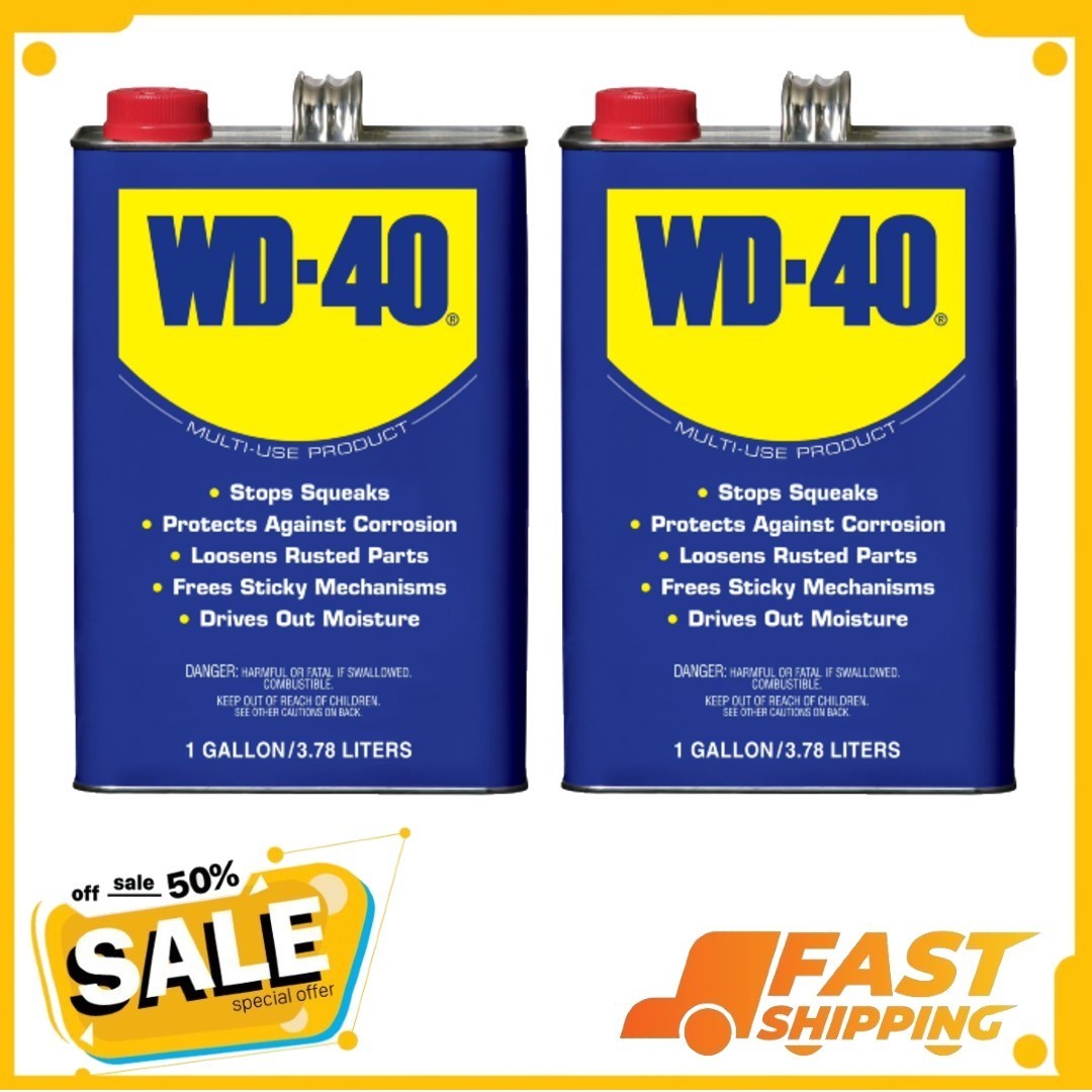 ( 2 Pack ) WD-40 Multi-Use Product Lubricant Bulk, 1 gallon