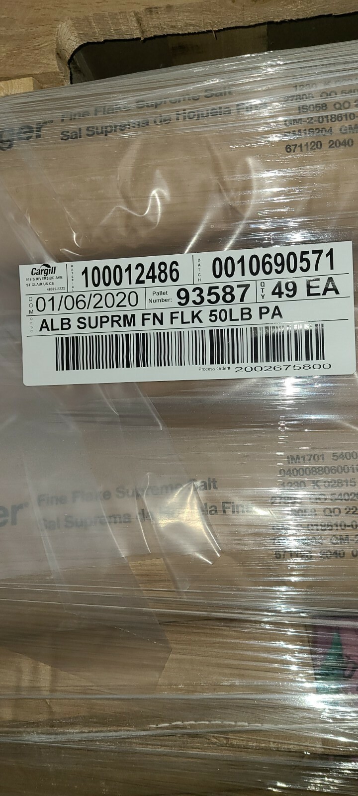 Bulk Cargill ALB FN FLK