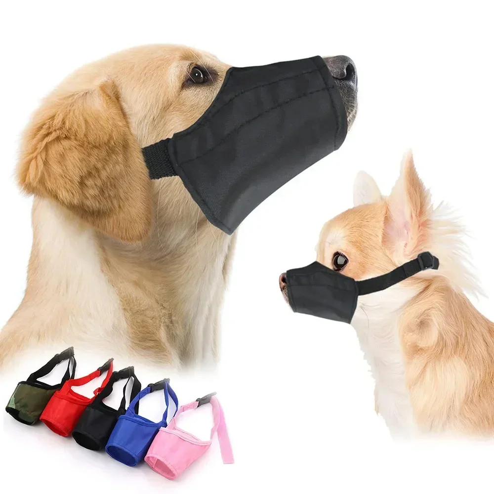 Dog Muzzle for Small Dogs Soft Nylon with Safety Buckle Grooming Puppy Mu