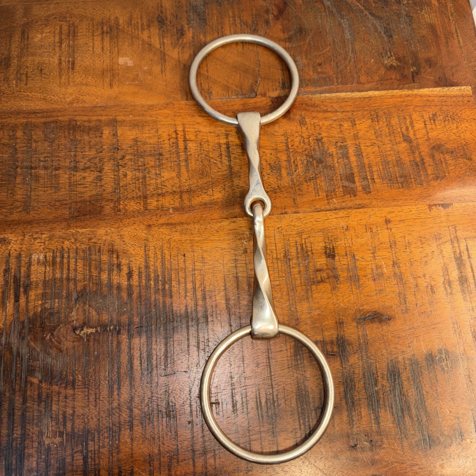 Stainless Steel Corkscrew Mouth Loose Ring Snaffle Horse Bit 5.5" 5 1/2"