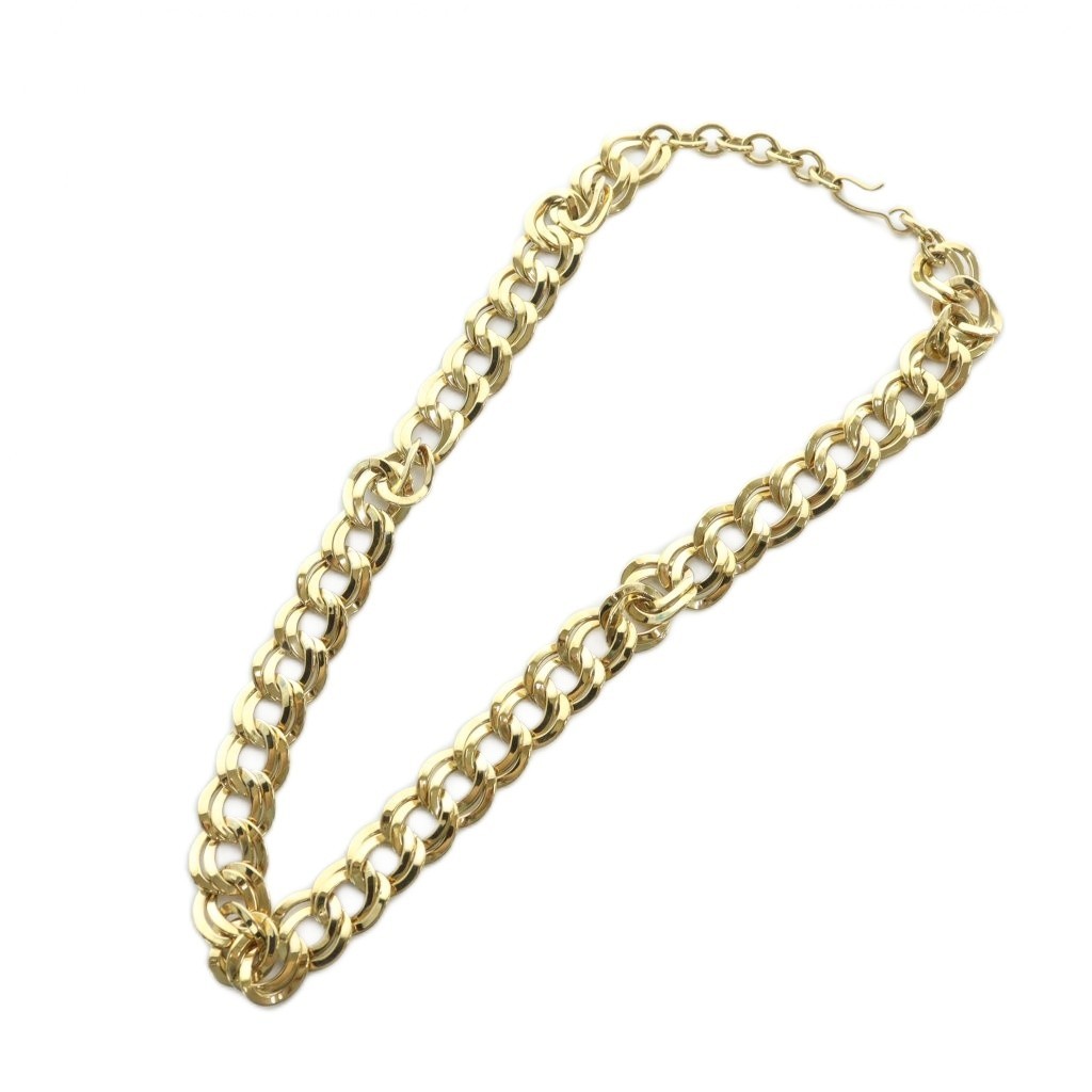 Monet Women's Gold Color Necklace Chain 44cm Used Accessory AB Condition