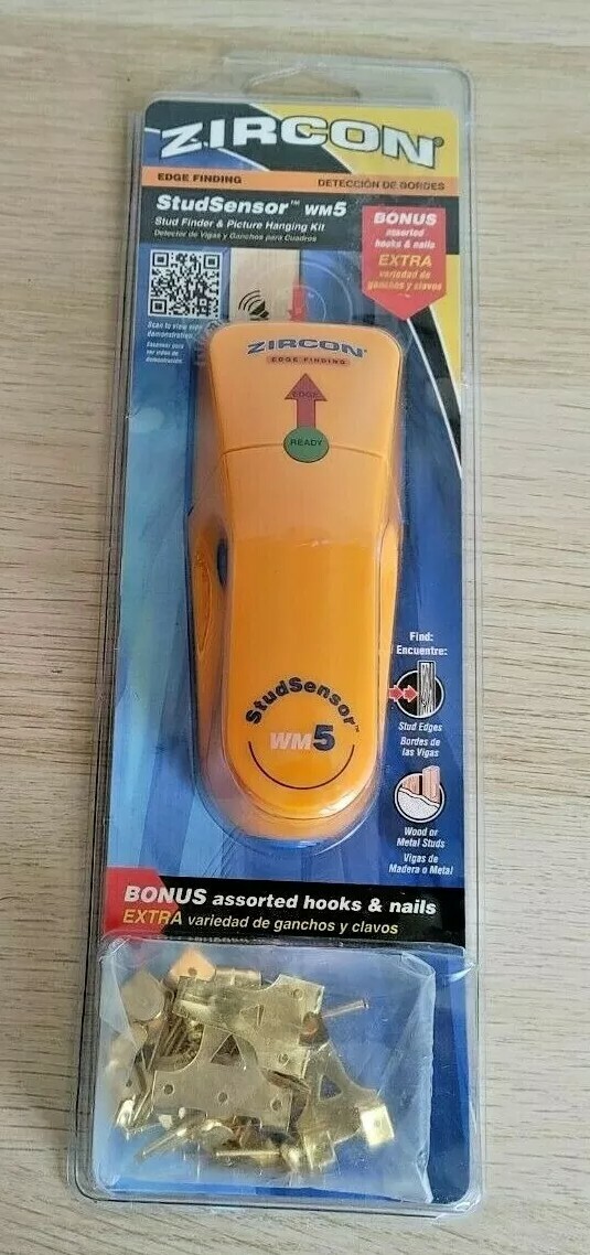 Zircon StudSensor WM5 Stud Finder & Picture Hanging Kit M22D