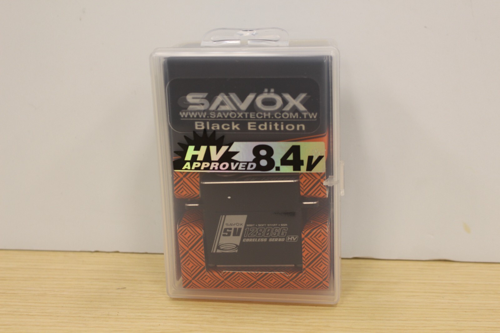SAVSV1280SGP High Voltage Coreless Steel Gear Monster Torque Servo w/ Soft Start