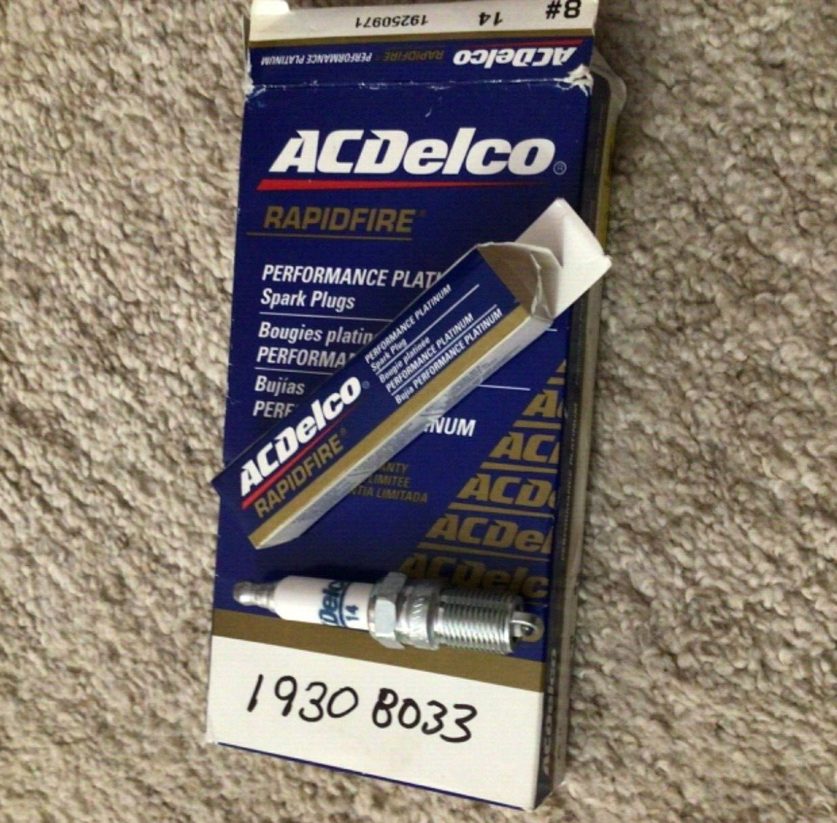 NEW GENUINE GM ACDelco RAPIDFIRE Platinum Spark Plugs #14 Set Of 6